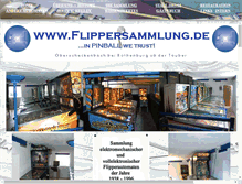 Tablet Screenshot of flippersammlung.de